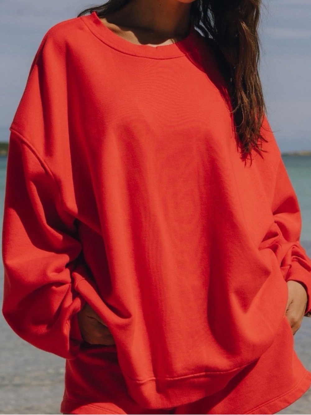 Daily Drills Women’s Oversized Crewneck Sweatshirt & Shorts set